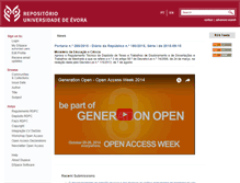 Tablet Screenshot of dspace.uevora.pt