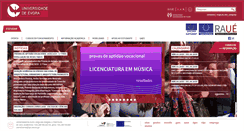 Desktop Screenshot of estudar.uevora.pt