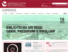 Tablet Screenshot of cidehus.uevora.pt