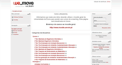 Desktop Screenshot of moodle.we-move.uevora.pt