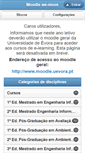 Mobile Screenshot of moodle.we-move.uevora.pt