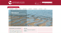 Desktop Screenshot of dgeo.uevora.pt