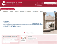 Tablet Screenshot of dsoc.uevora.pt
